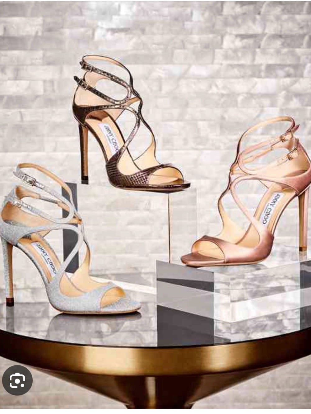 Jimmy Choo Blush Patent Leather “lang patent leather” heels - sz 38 (scuffs)